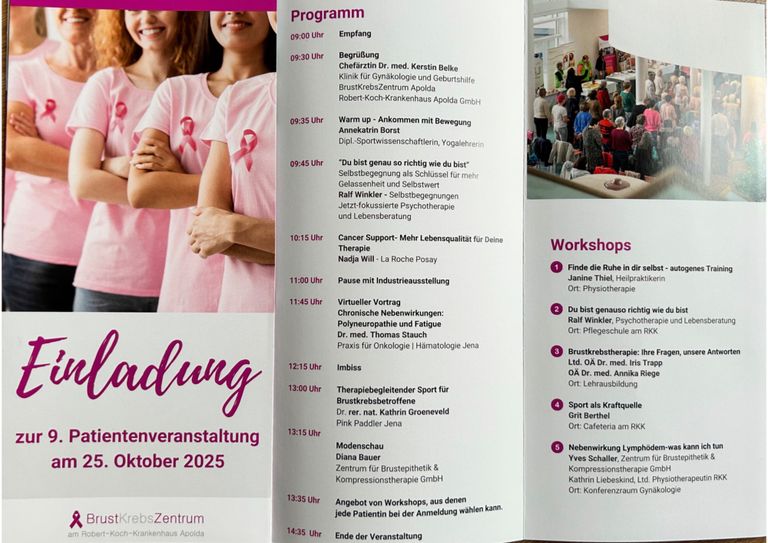 Patiententag am RKK Apolda- Annekatrin Borst von yoga momente ist dabei