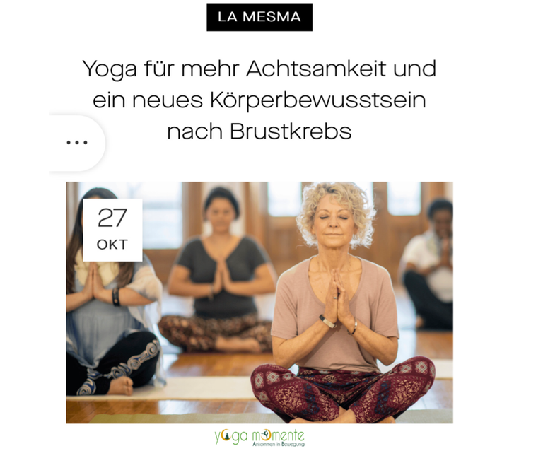 yoga momente von La Mesma interviewt - zu lesen im Blog